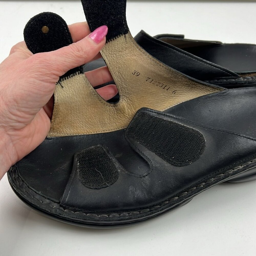 Finn Comfort Women's Black leather Sansibar Sandals Size 39 - Picture 5 of 12